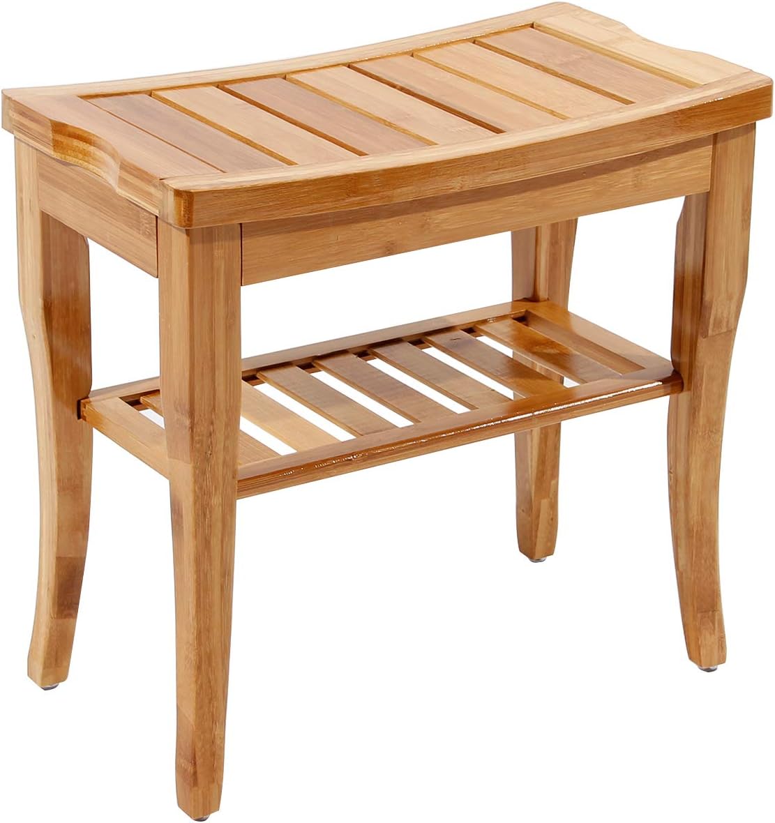 KS-HSJ-04-SH Bathroom Stool Shower Stool Non-Slip Waterproof 2 Levels 47.5 x 26 x 44.5 cm