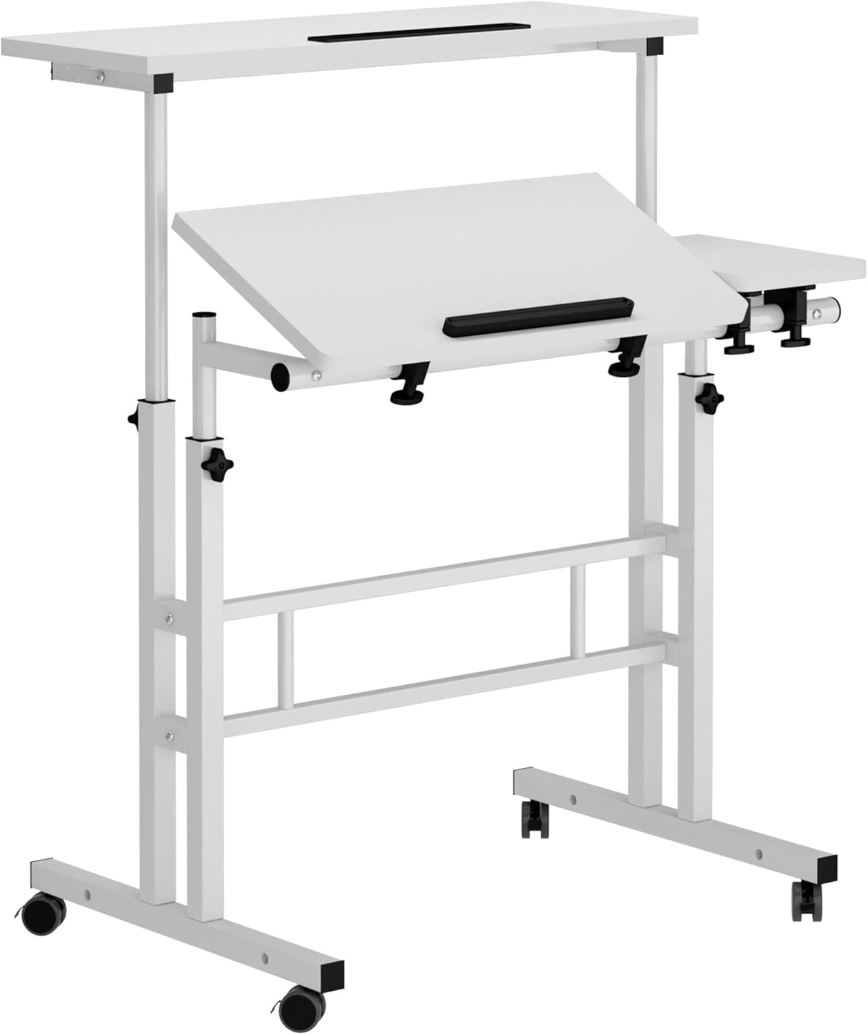 Height Adjustable Computer Desk Laptop Desk Workstation Laptop Table Drawing Tables for Art, Design, Drawing, Writing, Painting, Crafting, Working and Learning