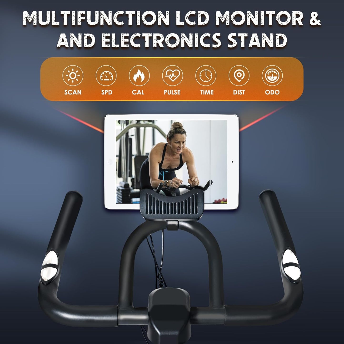 Fitness Bikes Exercise Bike with Magnetic Resistance Training Equipment Fitness Bike Exercise Bike Height Adjustable Maximum Load 120 kg