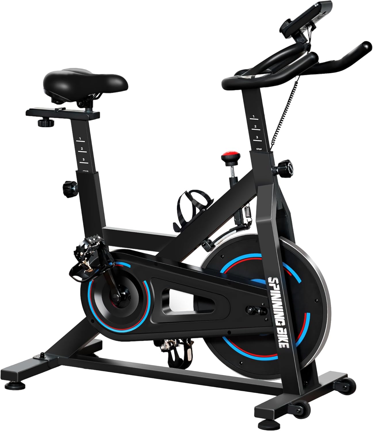 Fitness Bikes Exercise Bike with Magnetic Resistance Training Equipment Fitness Bike Exercise Bike Height Adjustable Maximum Load 120 kg