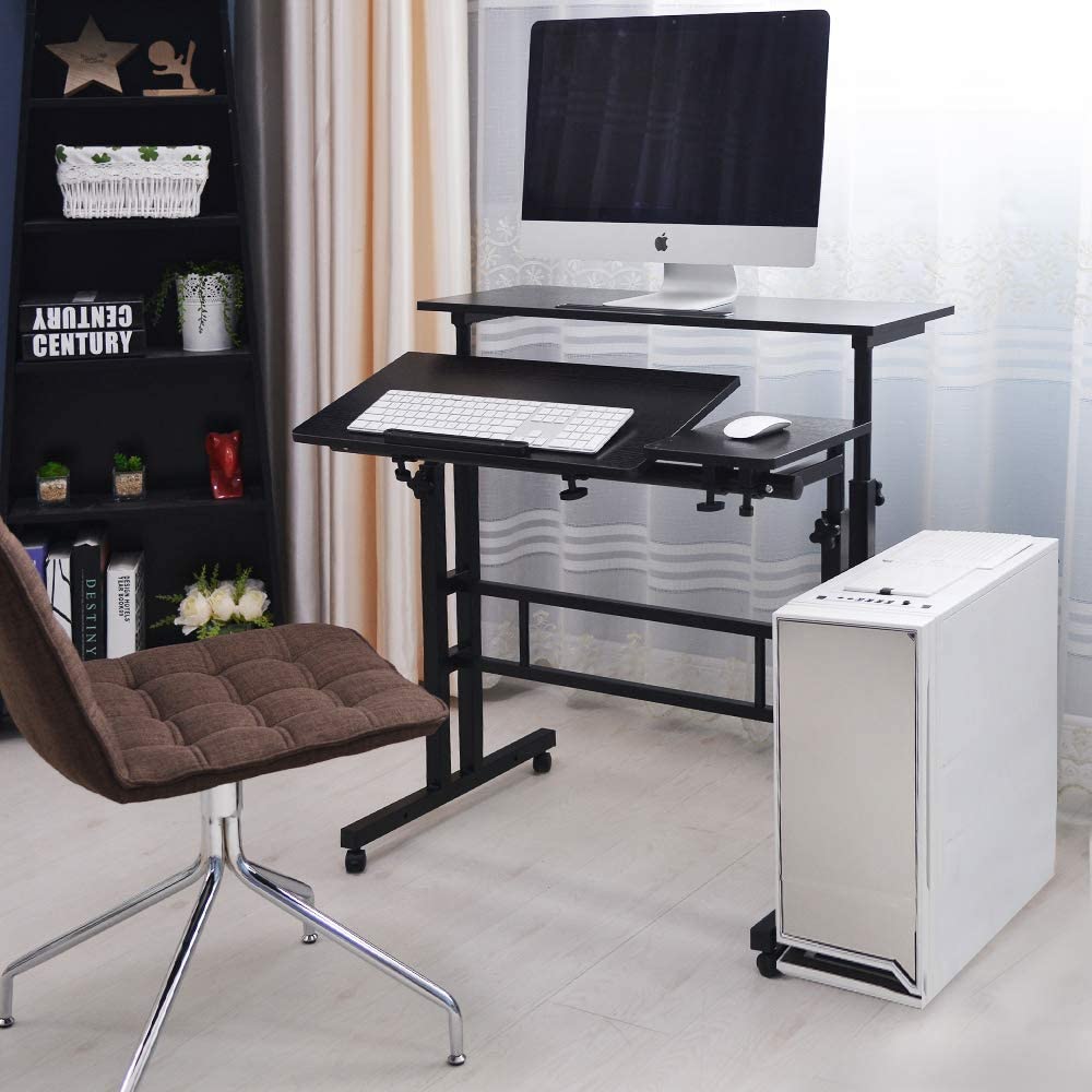 SogesPower Multifunctional Height Adjustable Computer&Writing Desk