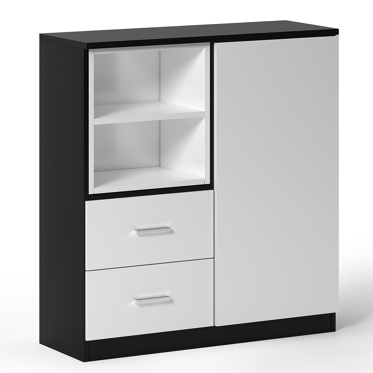 Soges Modern Minimalist Design of Lockable Lockers and File Cabinets with Durable Moving Wheels for Office, Study