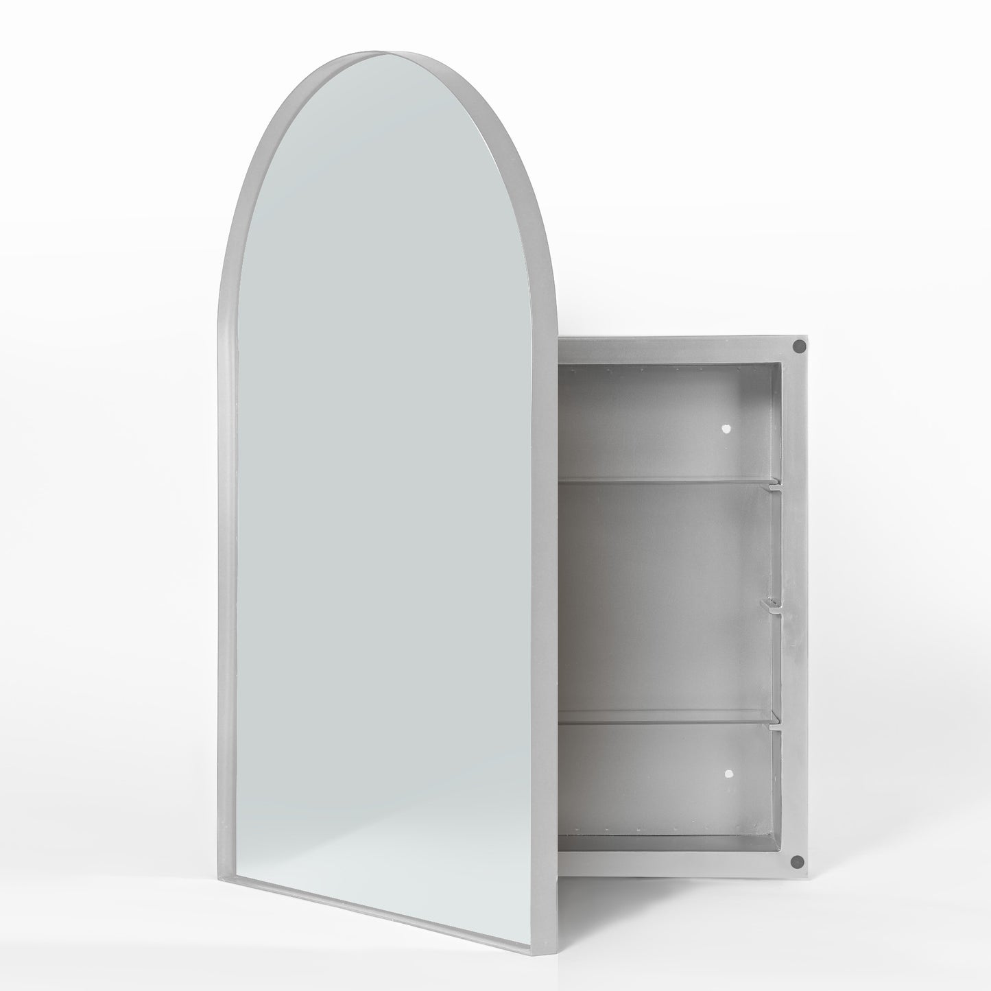 34"H x 21"W Oval Medicine Cabinet with Wall Mirror