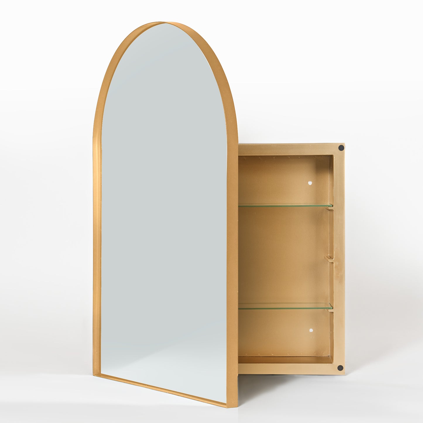 34"H x 21"W Oval Medicine Cabinet with Wall Mirror