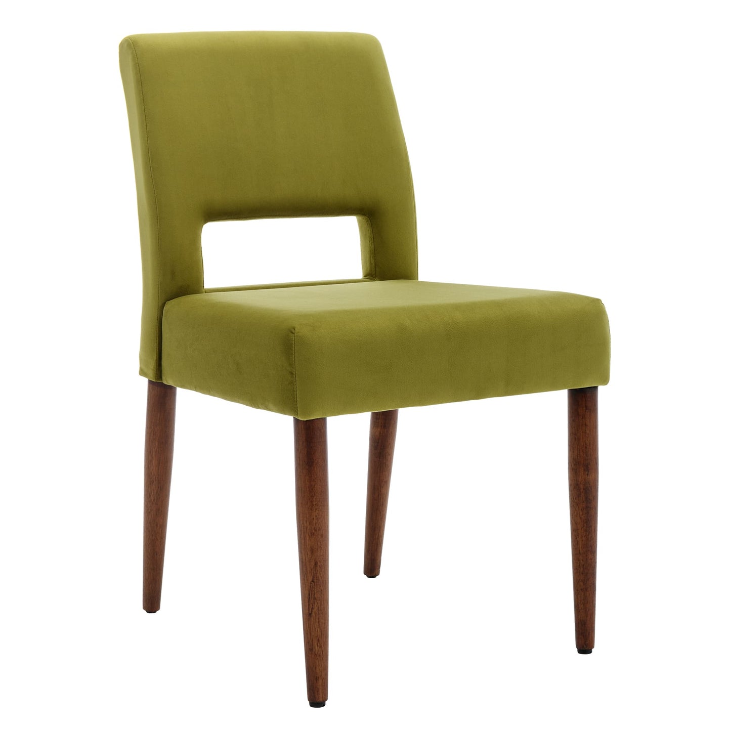 SogesPower Accent Chairs Set of 2, Velvet Chairs with Solid Wood and Upholstered- Green