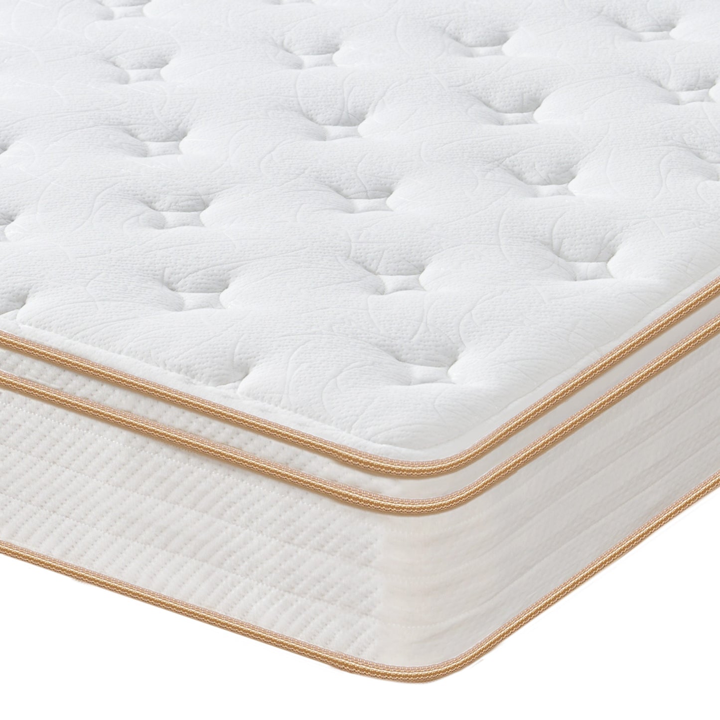 10'' Mattress Topper, Ultra-Soft Plush Support Mattress, Double-Sided Comfort, Queen Size