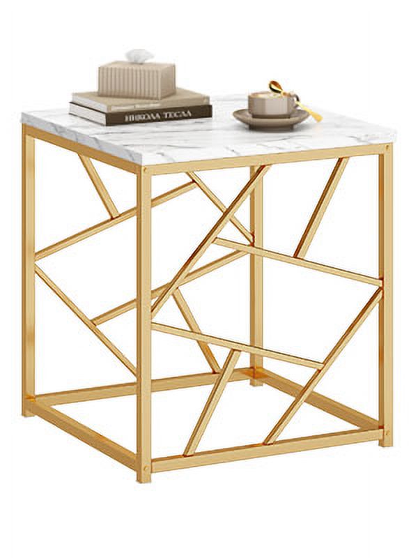 SogesPower Professional Square Side Table - Sturdy Structure, Durable and Stylish Coffee Table