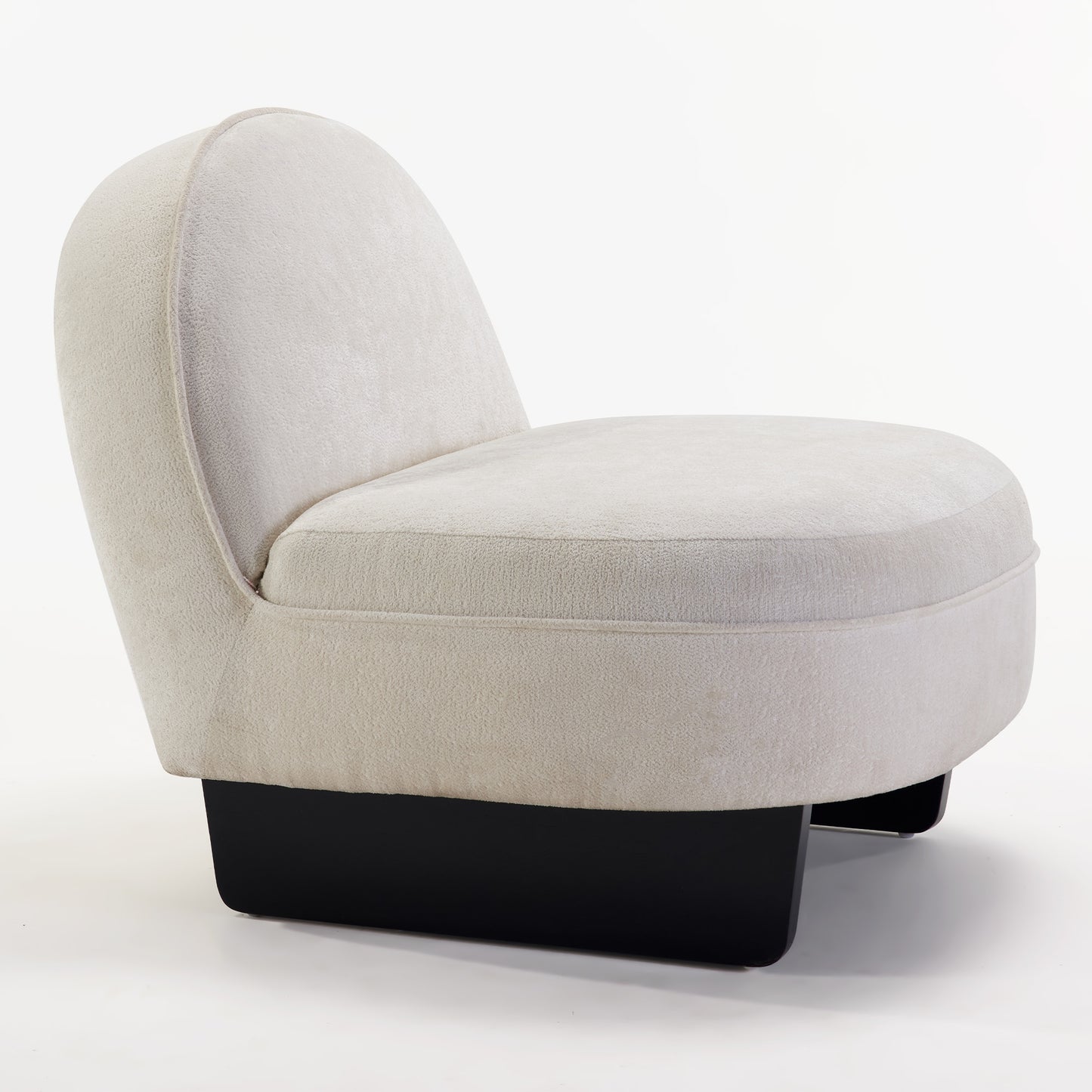 Pegah Modern Sherpa Slipper Chair