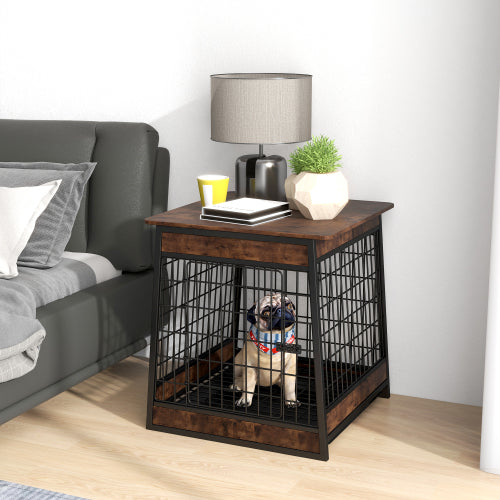 Soges Furniture style dog cage, wooden dog cage, side cabinet dog crate