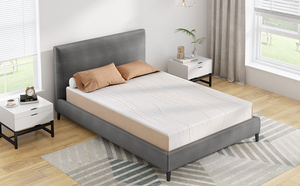 Bamboo 3 Zone Mattress, 10''Thickness Mattress for Cool Night & Pressure Relief, 7 Layers Of High Quality Materials, Plush Feel with Motion Isolating, Multiple Size.