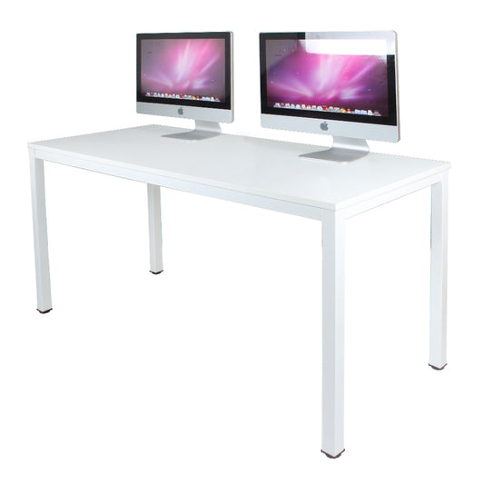 Soges 63 inches Large Computer Desk, Home Office Desk Workstation Table, White