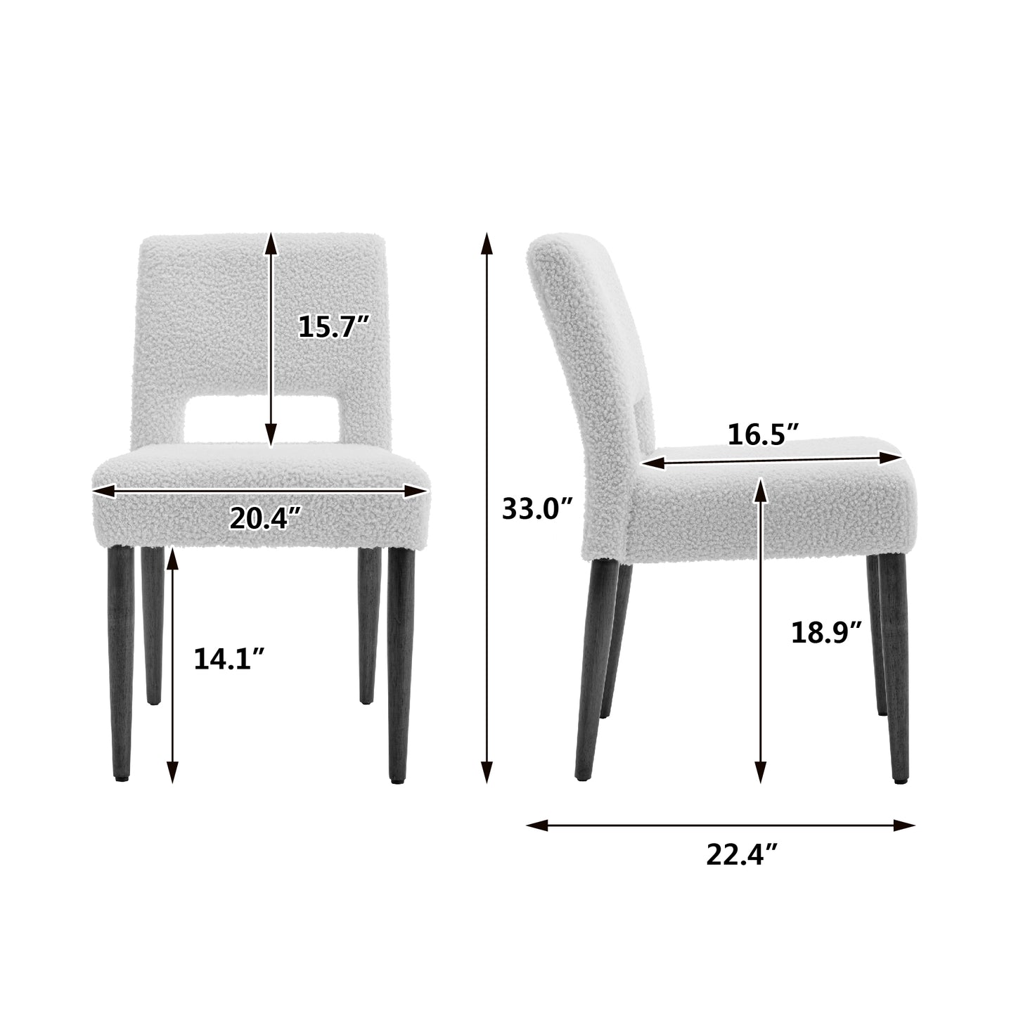 SogesPower Accent Chairs Set of 2, Velvet Chairs with Solid Wood and Upholstered- Cream