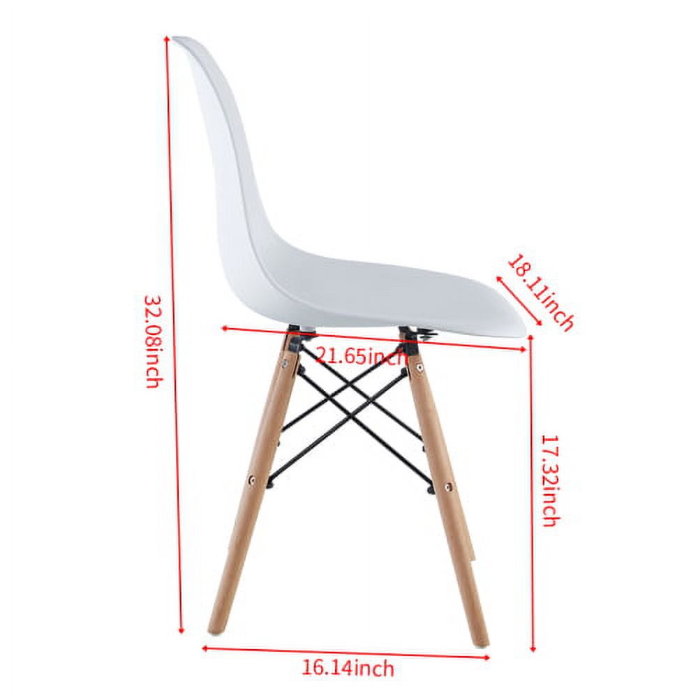 SogesPower Simplicity Dining Chair Set of 4- White