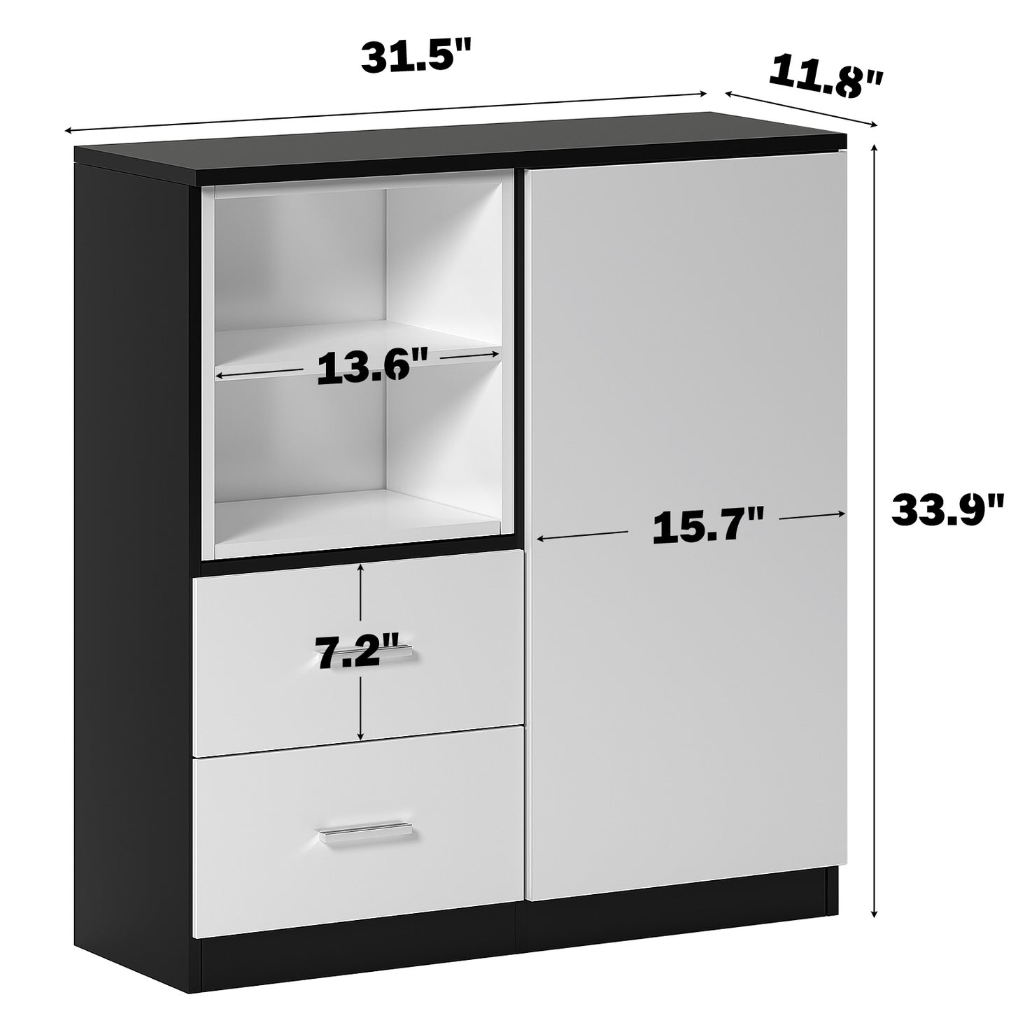 Soges Modern Minimalist Design of Lockable Lockers and File Cabinets with Durable Moving Wheels for Office, Study